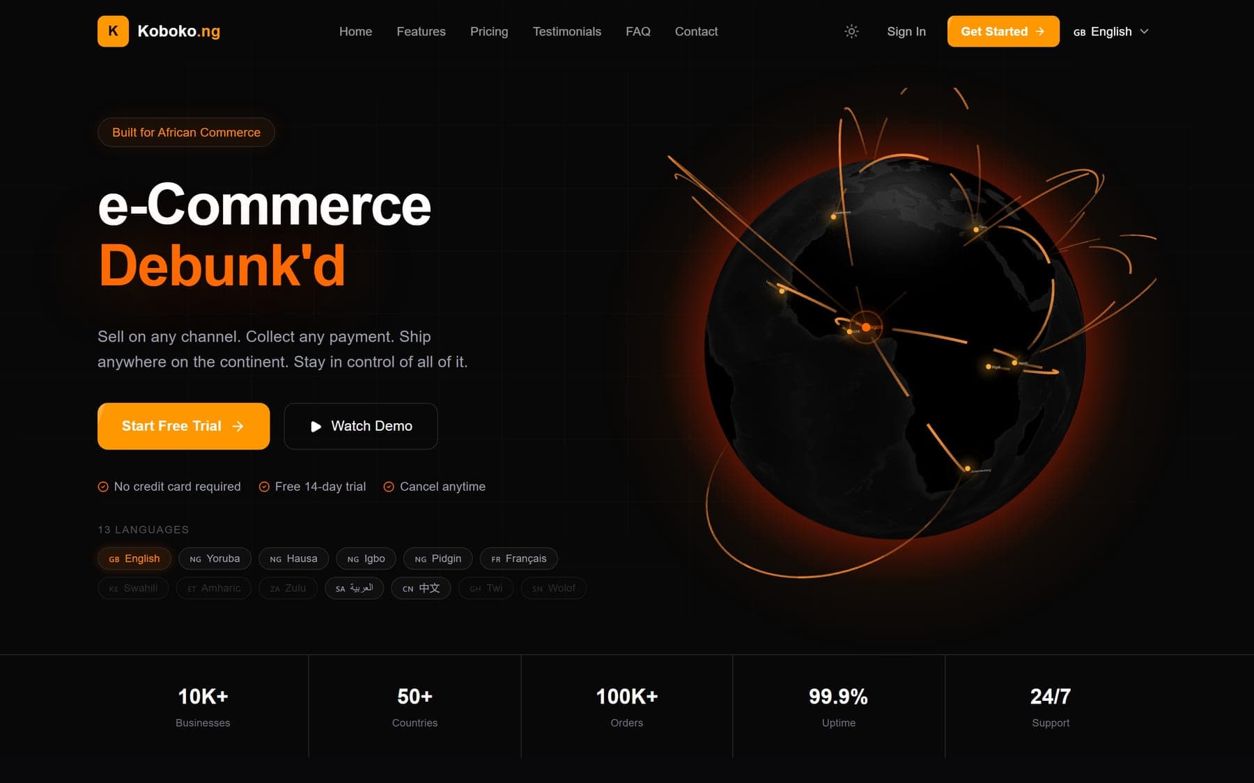 The Koboko.ng product interface